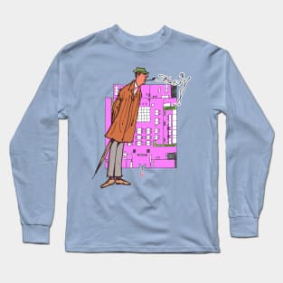 Jacques Tati, Comedy Genius! Long Sleeve T-Shirt